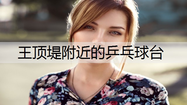 王顶堤附近的乒乓球台