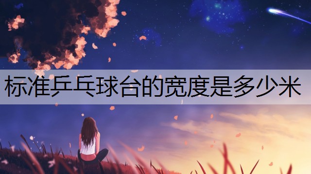 标准乒乓球台的宽度是多少米