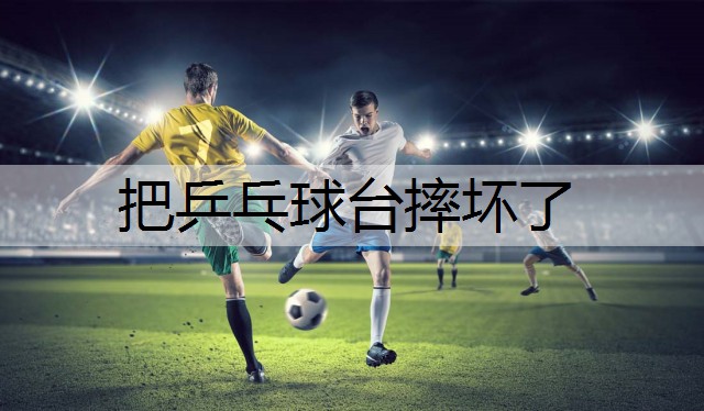 把乒乓球台摔坏了