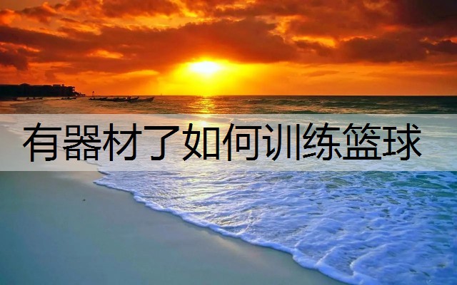 有器材了如何训练篮球